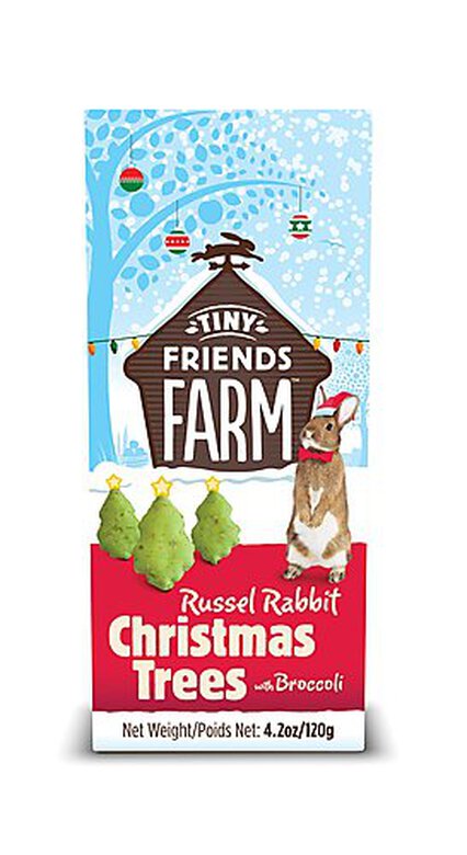 Tiny Friends Farm - Friandises Christmas Trees au Brocoli pour Lapin - 120g image number null