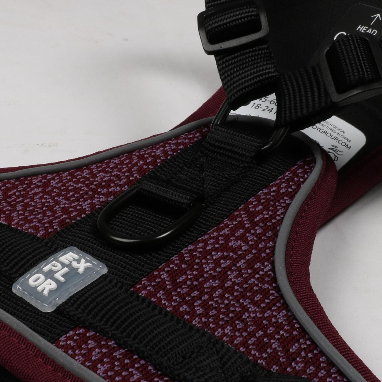 Duvoplus - Harnais Fashion Ultimate Fit No-Pull XS Prune pour Chiens - 20-40cm/37-45cm Image num&eacute;ro 3