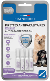 Francodex - Pipettes Antiparasitaires Icardine pour Chiots - x4