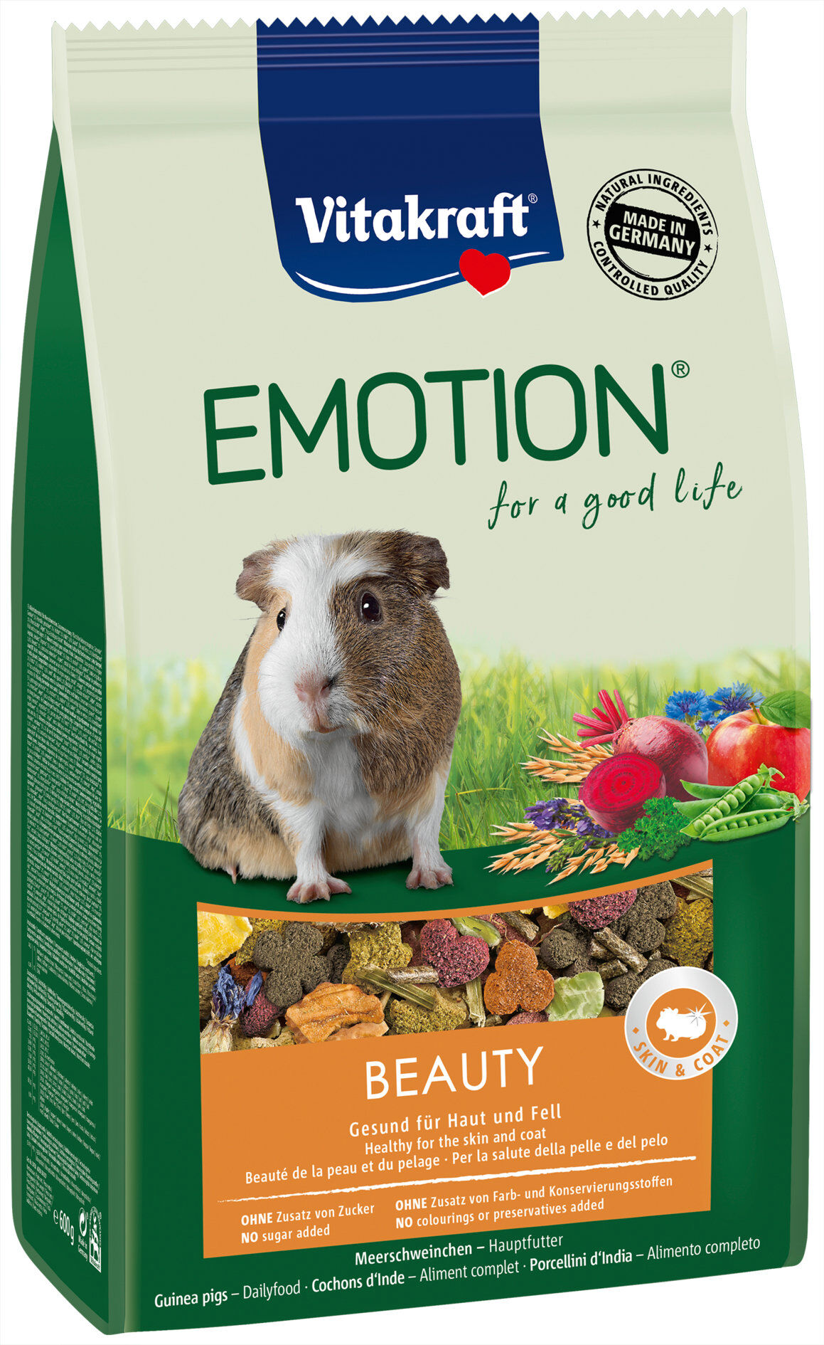 Vitakraft - Aliment Emotion Beauty pour Cochon d'Inde Adultes - 600g Image num&eacute;ro 1