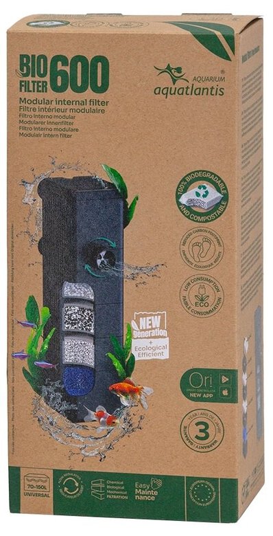 Aquatlantis - Filtre Interne Bio Filter 600 pour Aquarium Image numéro 2 Aquatlantis - Filtre Interne Bio Filter 600 pour Aquarium Image numéro 2