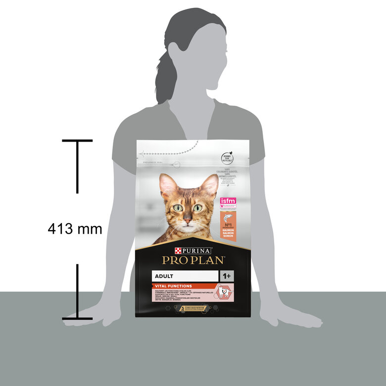 Pro Plan - Croquettes Adult au Saumon pour Chat Adulte - 3Kg Image numéro 6 Pro Plan - Croquettes Adult au Saumon pour Chat Adulte - 3Kg Image numéro 6