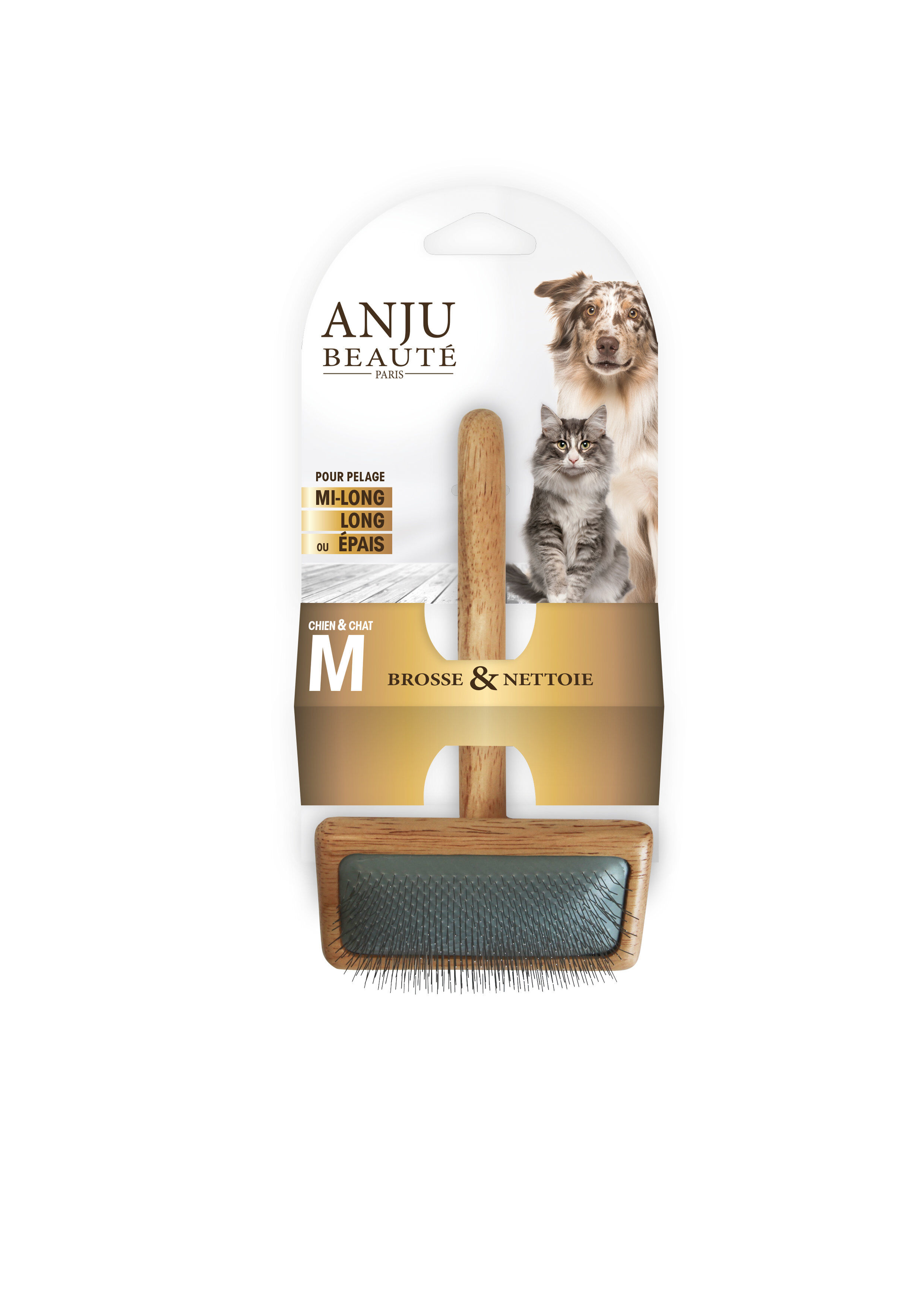 Anju Beaute - Brosse Carde pour Chiens - M Image num&eacute;ro 1