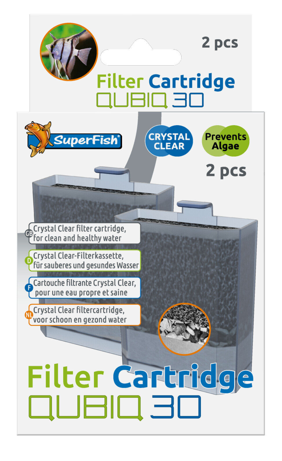 Superfish - Cartouches Filtres QUBIQ 30 pour Aquarium - x2 Image num&eacute;ro 1