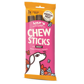 Lily's Kitchen - Bâtonnets à Mâcher au Boeuf pour Chien - 3x120g