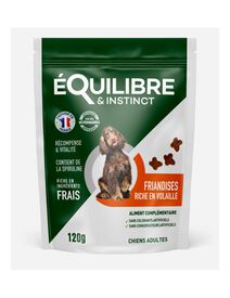 Équilibre & Instinct - Friandises au Poulet pour Chiens - 120g