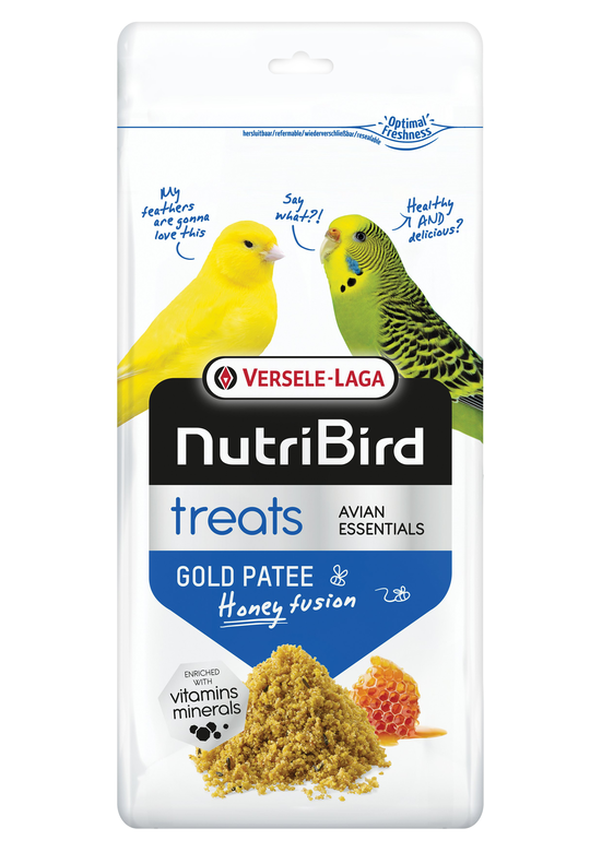 Versele Laga - NutriBird Treats Gold Patee Honey Fusion - 250g Image numéro 1 Versele Laga - NutriBird Treats Gold Patee Honey Fusion - 250g Image numéro 1