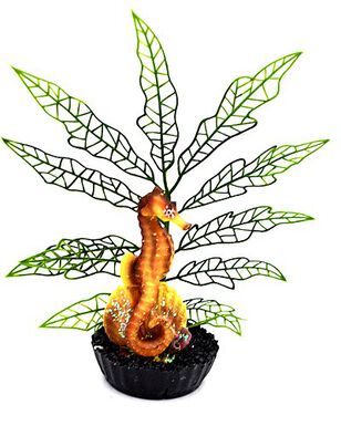 Labeo - Plante de Décoration avec Hippocampe Coloré pour Aquarium