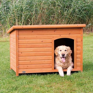 Trixie - natura niche pour chiens Classic à toit plat, L: 116 × 82 × 79 cm, brun