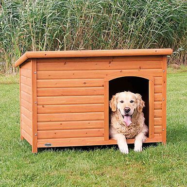 Trixie - natura niche pour chiens Classic à toit plat, L: 116 × 82 × 79 cm, brun