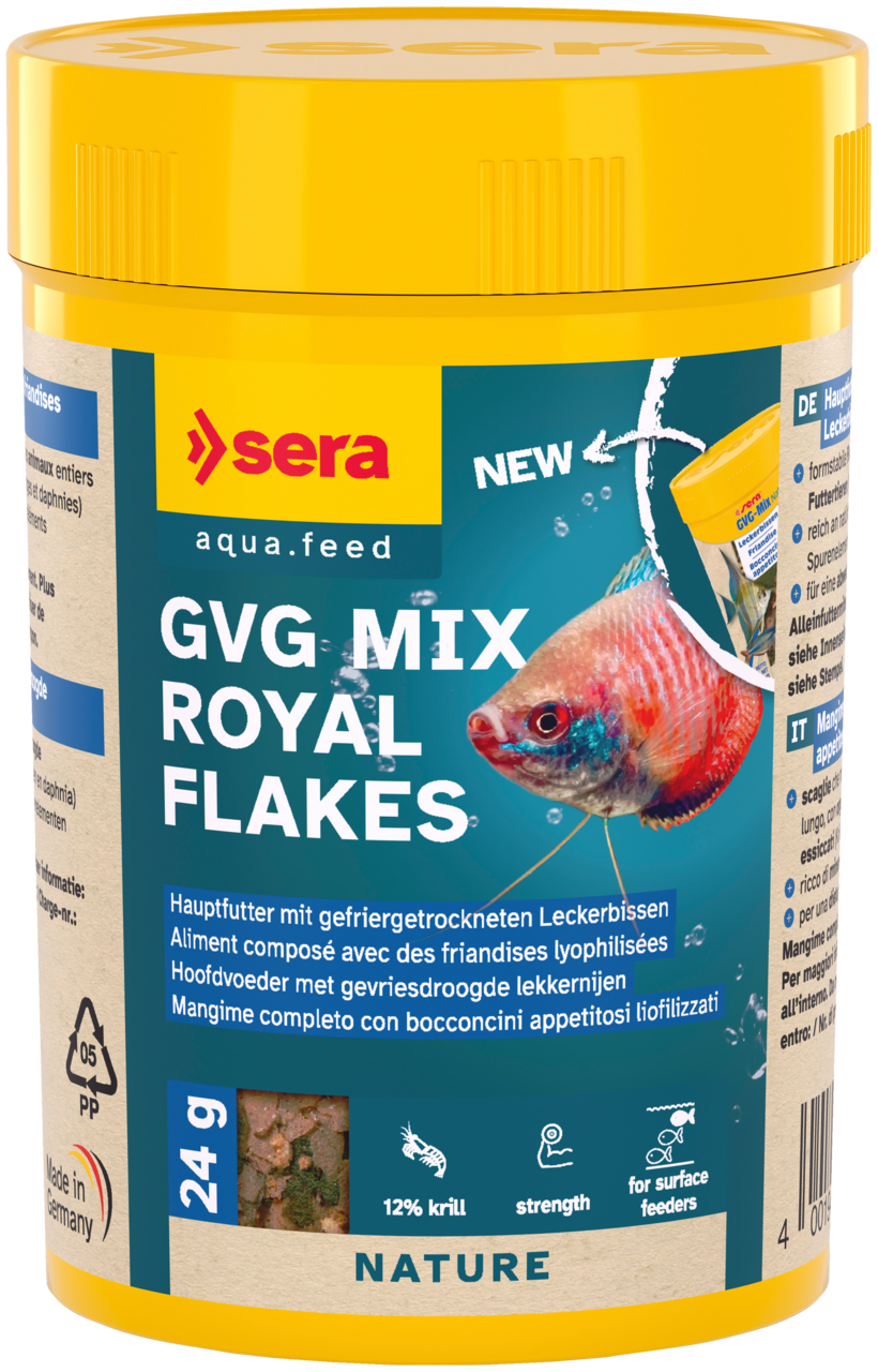 Sera - Flocons GVG Mix Royal Flakes pour Poissons - 24g/100ml Image num&eacute;ro 1