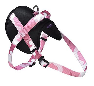 Bobby - Harnais Pap Arlequin en Nylon Noir pour Chien