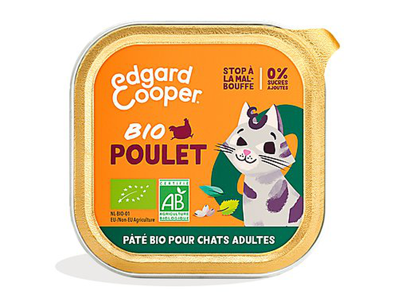 Edgard & Cooper - Pâtée BIO au Poulet pour Chat - 85g image number null