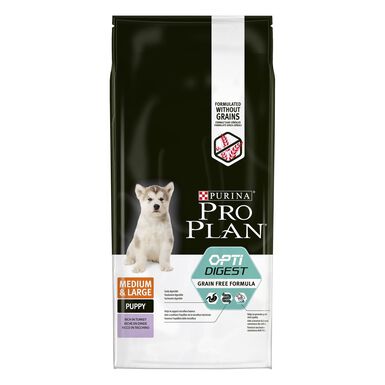 Pro Plan - Croquettes Puppy Optidigest Medium & Large à la Dinde pour Chiot - 12Kg