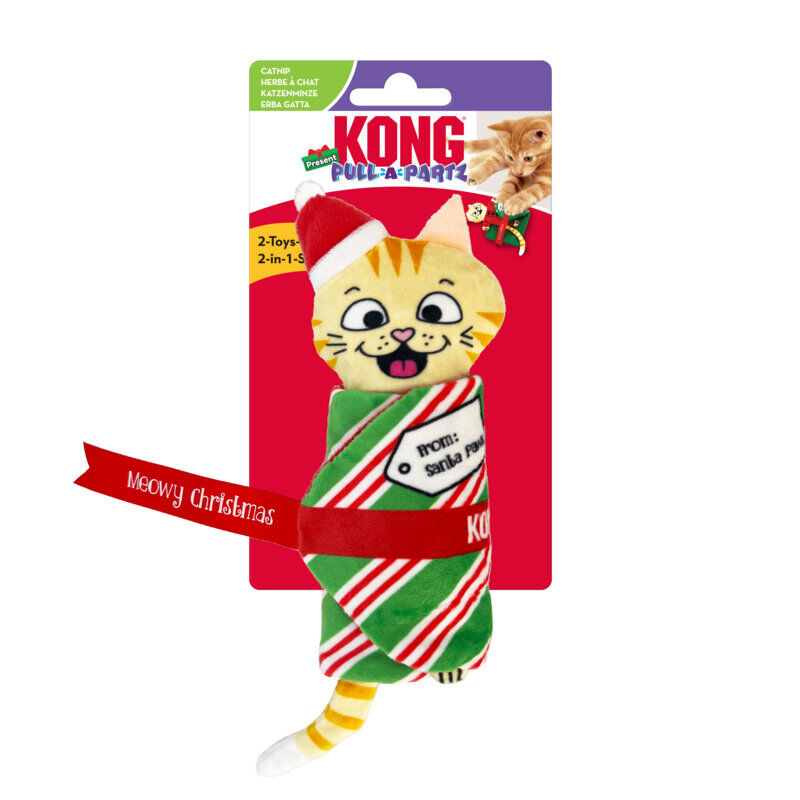 KONG - JOUET HOLIDAY PULL-A-PARTZ PRESENT Image num&eacute;ro 1