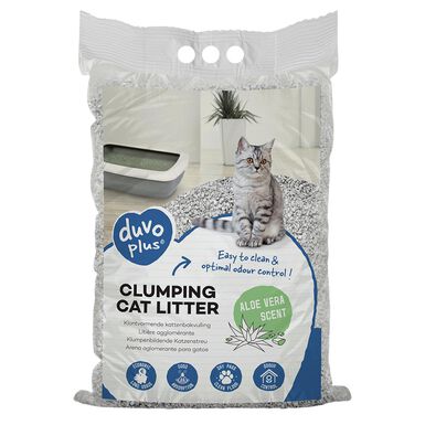 Duvoplus - Litière agglomérante Aloe Vera pour Chats - 12kg