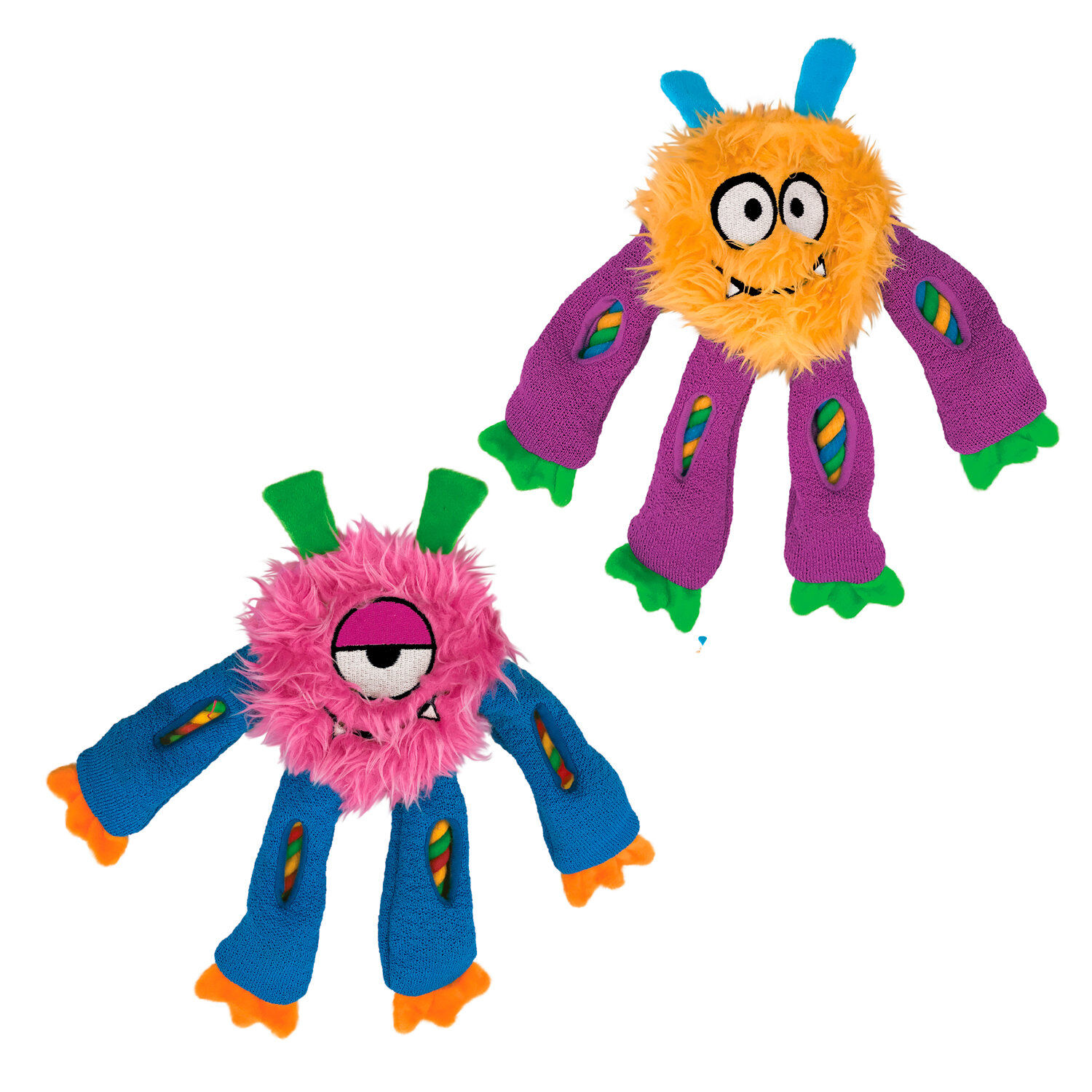 KONG - Jouet Peluche Sneakerz Knots pour Chiens - M Image num&eacute;ro 3