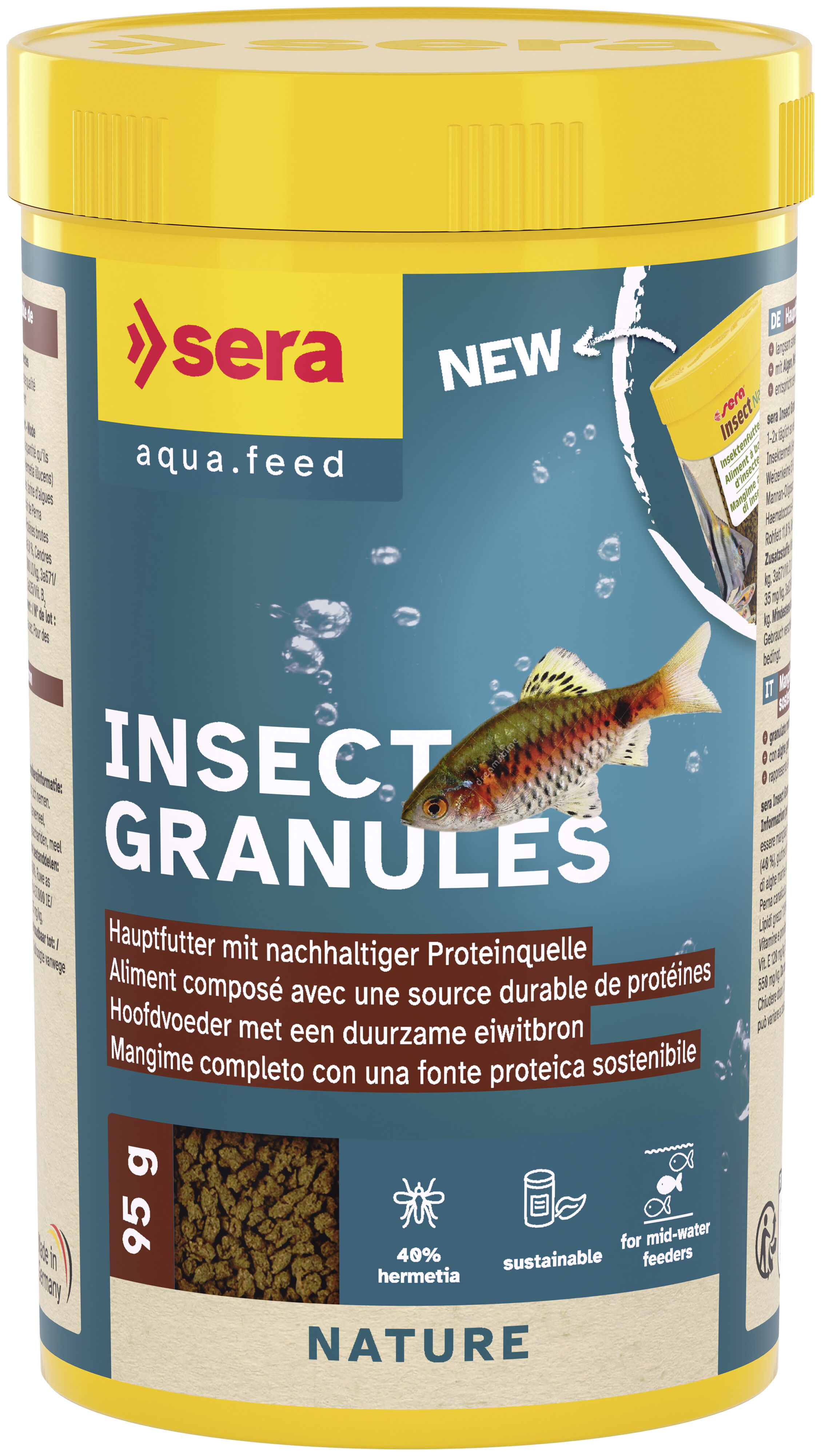 Sera - Aliment Insect Nature pour Poissons d'Eau Douce - 95g/250ml Image num&eacute;ro 1