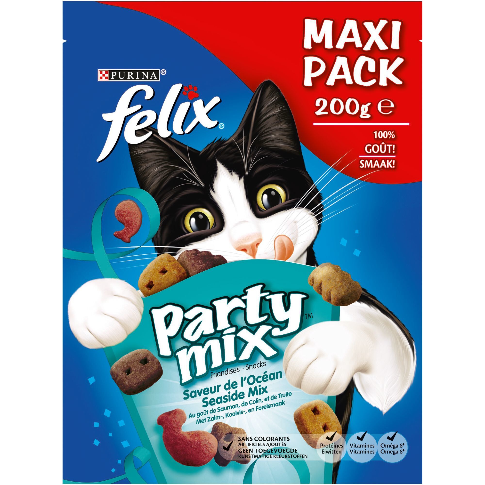 Felix - Friandises Party Mix Saveur de l'Oc&eacute;an pour Chat - 200g Image num&eacute;ro 2