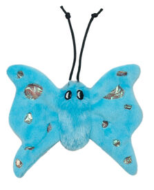 Animalis - Jouet Papillon Iris Bleu pour Chat - 16cm