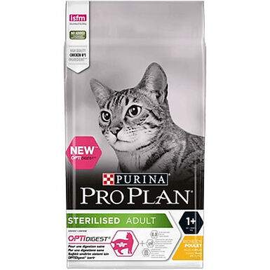 Pro Plan - Croquettes OPTIDIGEST Sterilised Adult Poulet pour Chat - 3Kg