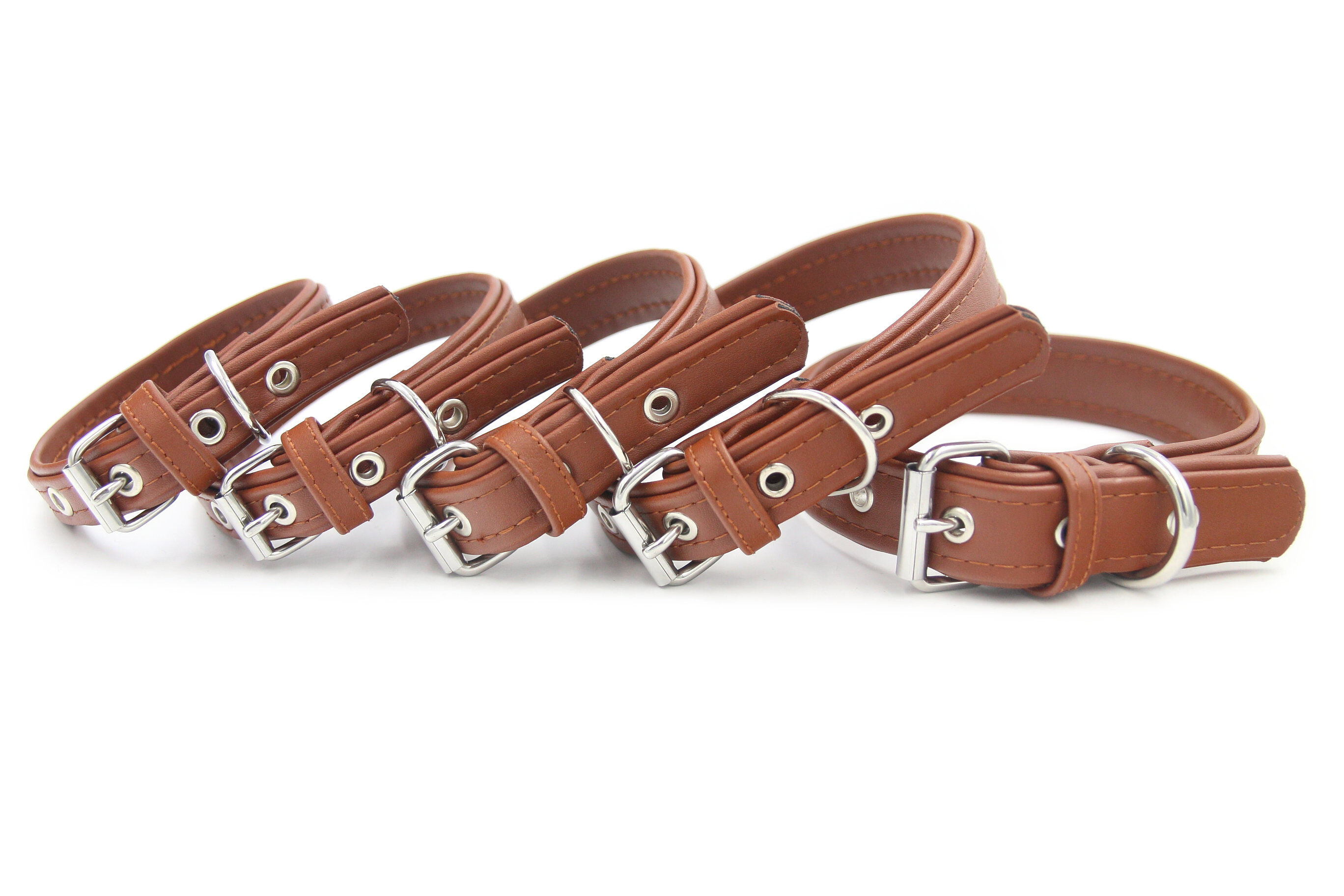 Matteo - Collier Cuir De Cactus Marron S pour Chiens - 2x39cm Image num&eacute;ro 3