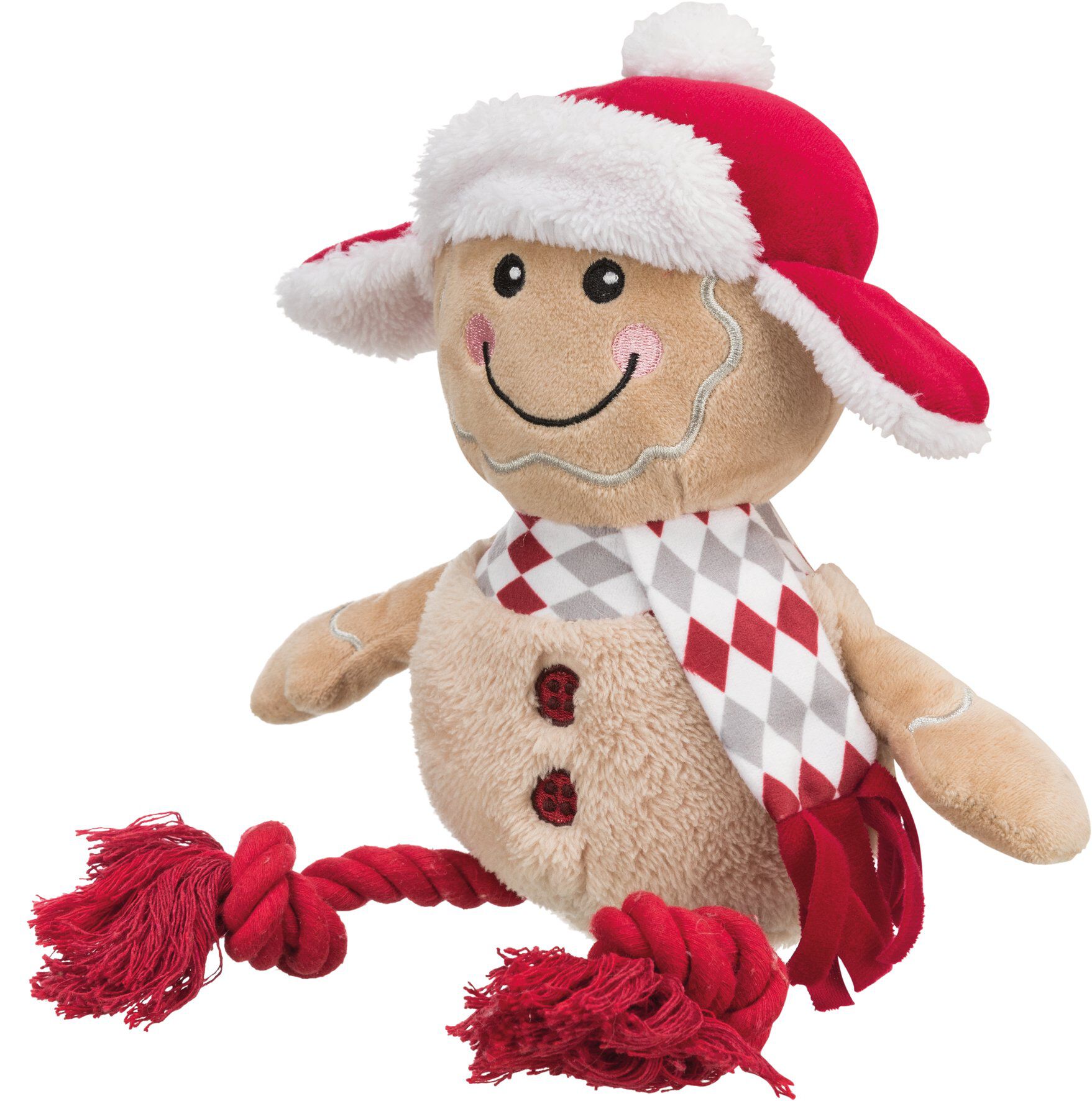 Trixie - Jouet Peluche Bonhomme en Pain d'Epices pour Chien - 34cm Image num&eacute;ro 2