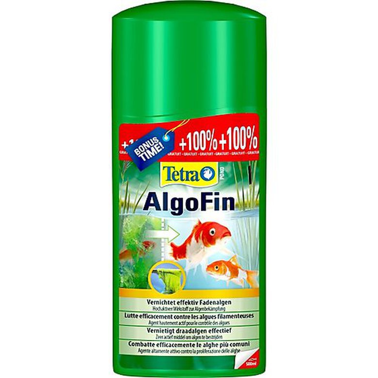Tetra - Anti-algues Filamenteuses Pond AlgoFin pour Bassin de Jardin - 250ml + 100% Gratuit image number null