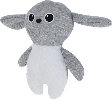 Kerbl - Jouet Lapin blanc/gris pour chiots - 20cm