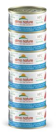 Almo Nature - Bo&icirc;te HFC Natural Thon de l'Atlantique pour Chats - 6x70g