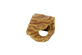 Reptizoo - Cachette d'Angle D&eacute;corative pour Reptiles - 18x19x15,5cm
