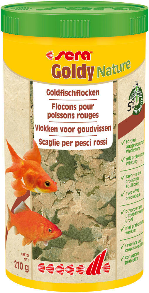 Sera - Aliment en Flocons Goldy Nature pour Poissons Rouges - 1L Image num&eacute;ro 1