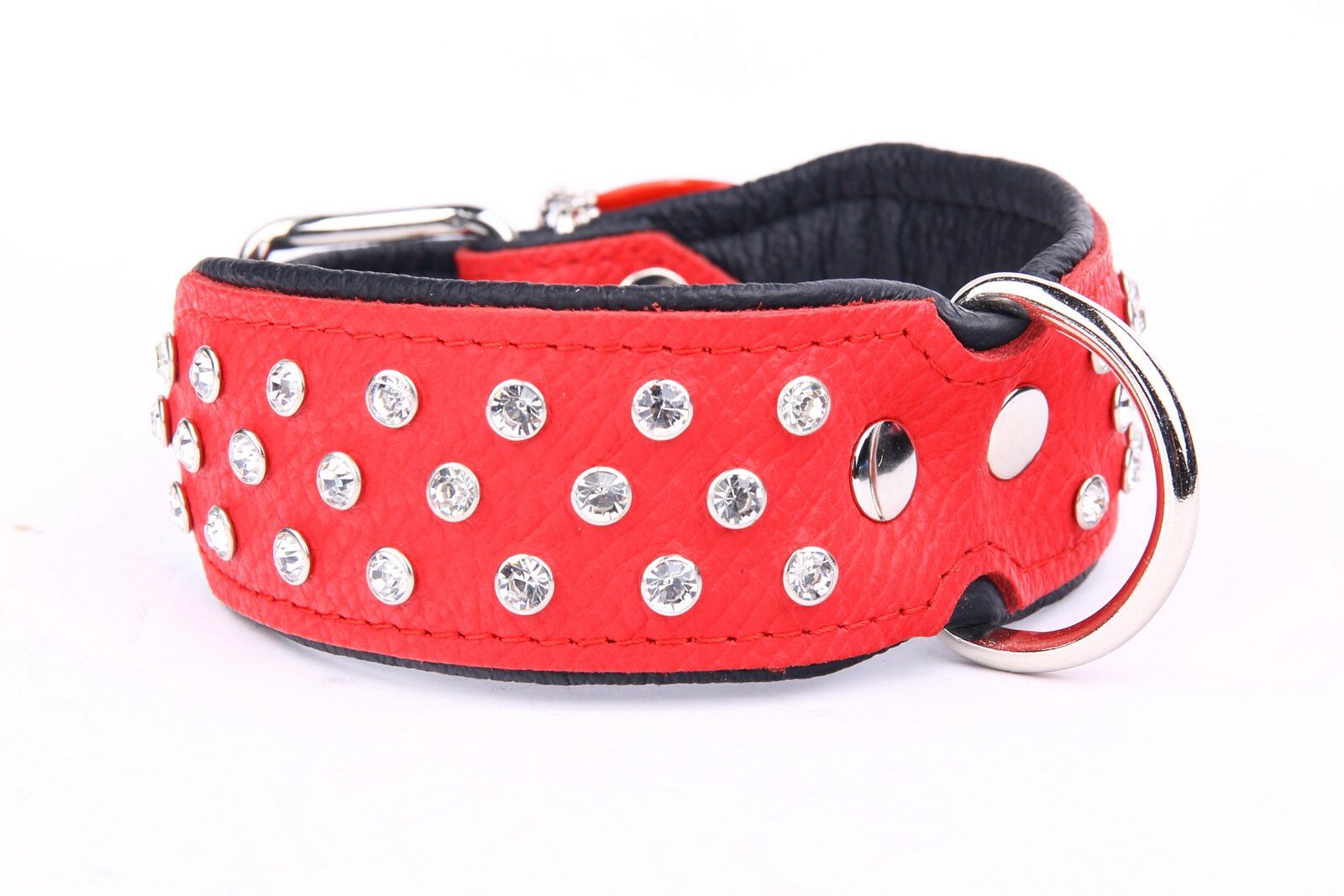 Yogipet - Collier Crystal D&eacute;co pour Chien Rouge - T45 32/41cm Image num&eacute;ro 3