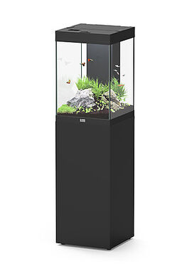 Aquatlantis - Aquarium + Meuble Led équipé AQUA TOWER 96 Noir - 96L