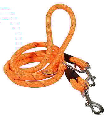 Bobby - Laisse 3 Positions Walk Orange pour Chiens