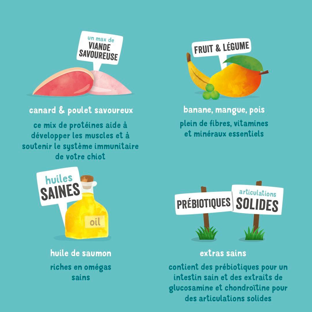 Edgard & Cooper - Bo&icirc;te au Canard et Poulet pour Chiot - 400g Image num&eacute;ro 4