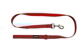 Gotoo - Laisse Essentials en Nylon Premium Rouge pour Chien