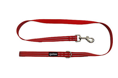 Gotoo - Laisse Essentials en Nylon Premium Rouge pour Chien