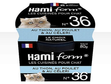Hamiform - Les Cuisinés N°36 Thon Poulet Céleri pour Chat - 80g