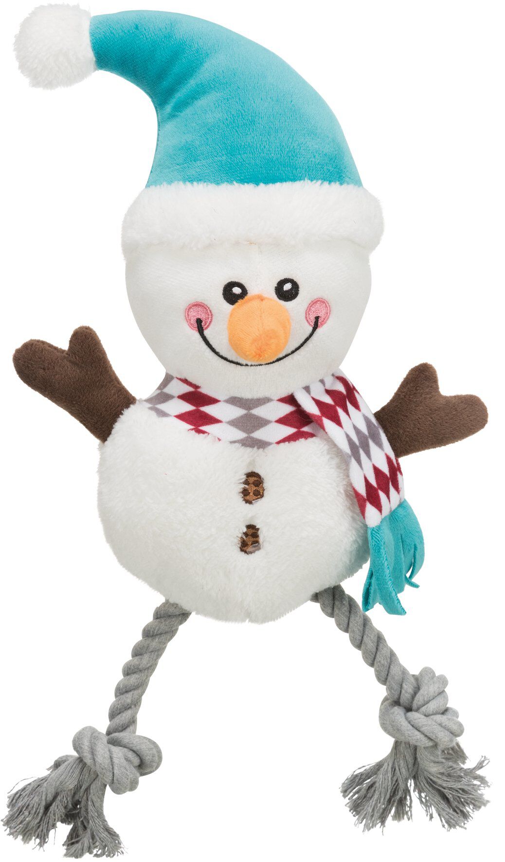 Trixie - Jouet Peluche Bonhomme de Neige pour Chien - 41cm Image num&eacute;ro 1