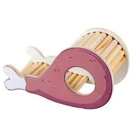Duvoplus - Maison de Jeux en Bois Pilon Poulet - 20x7,8x10,5cm