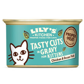 Lily's Kitchen - Bouchées en Sauce Poulet et Poisson de Mer pour Chaton - 85 g