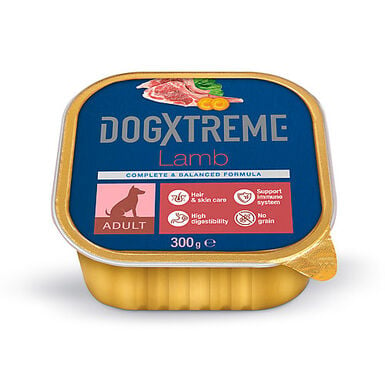 DogXtreme - Boîte à l'Agneau pour Chien Adulte - 300g