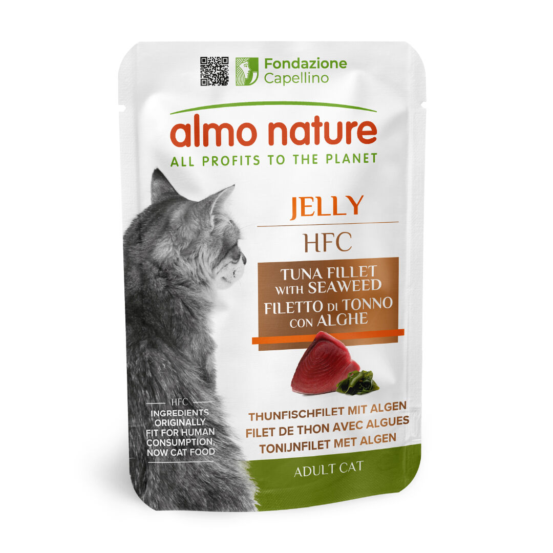 Almo Nature - P&acirc;t&eacute;e Hfc Jelly Filet De Thon Et Algues - 55g Image num&eacute;ro 1