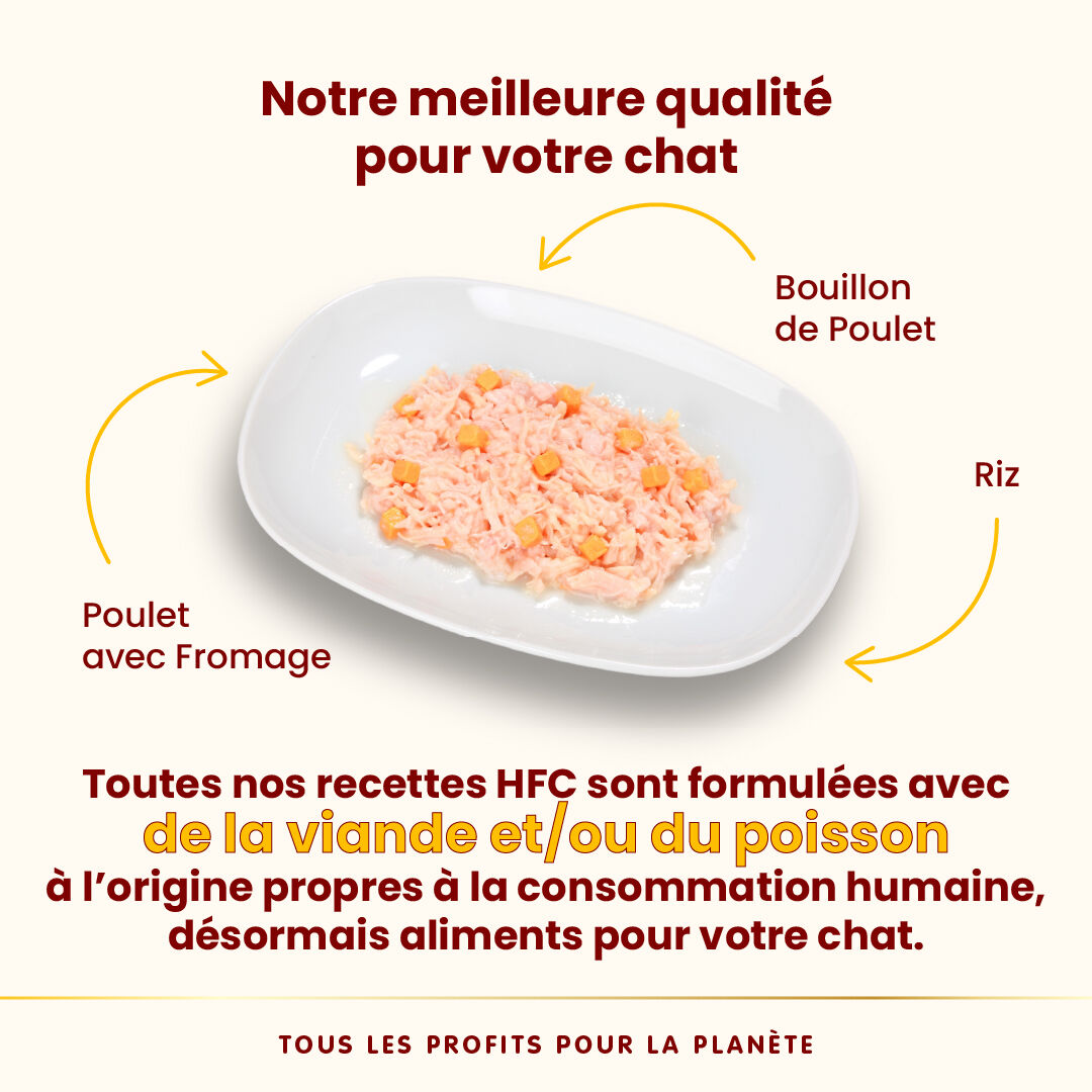 Almo Nature - P&acirc;t&eacute;e en Bo&icirc;te HFC Natural Poulet avec Fromage pour Chat - 70g Image num&eacute;ro 3