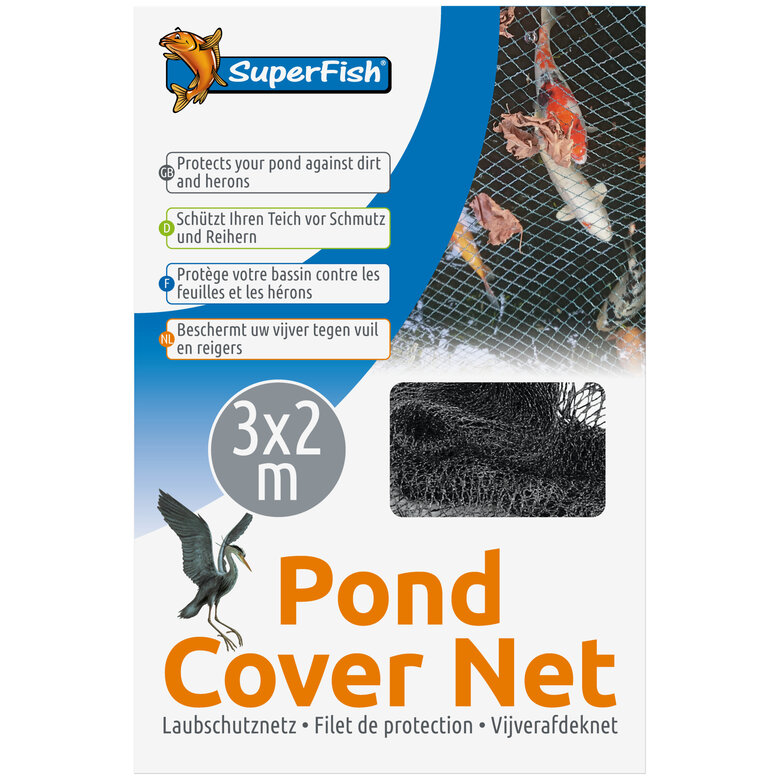 Superfish - Filet de Protection 3x2m +10 Piquets pour Bassin Image numéro 2 Superfish - Filet de Protection 3x2m +10 Piquets pour Bassin Image numéro 2