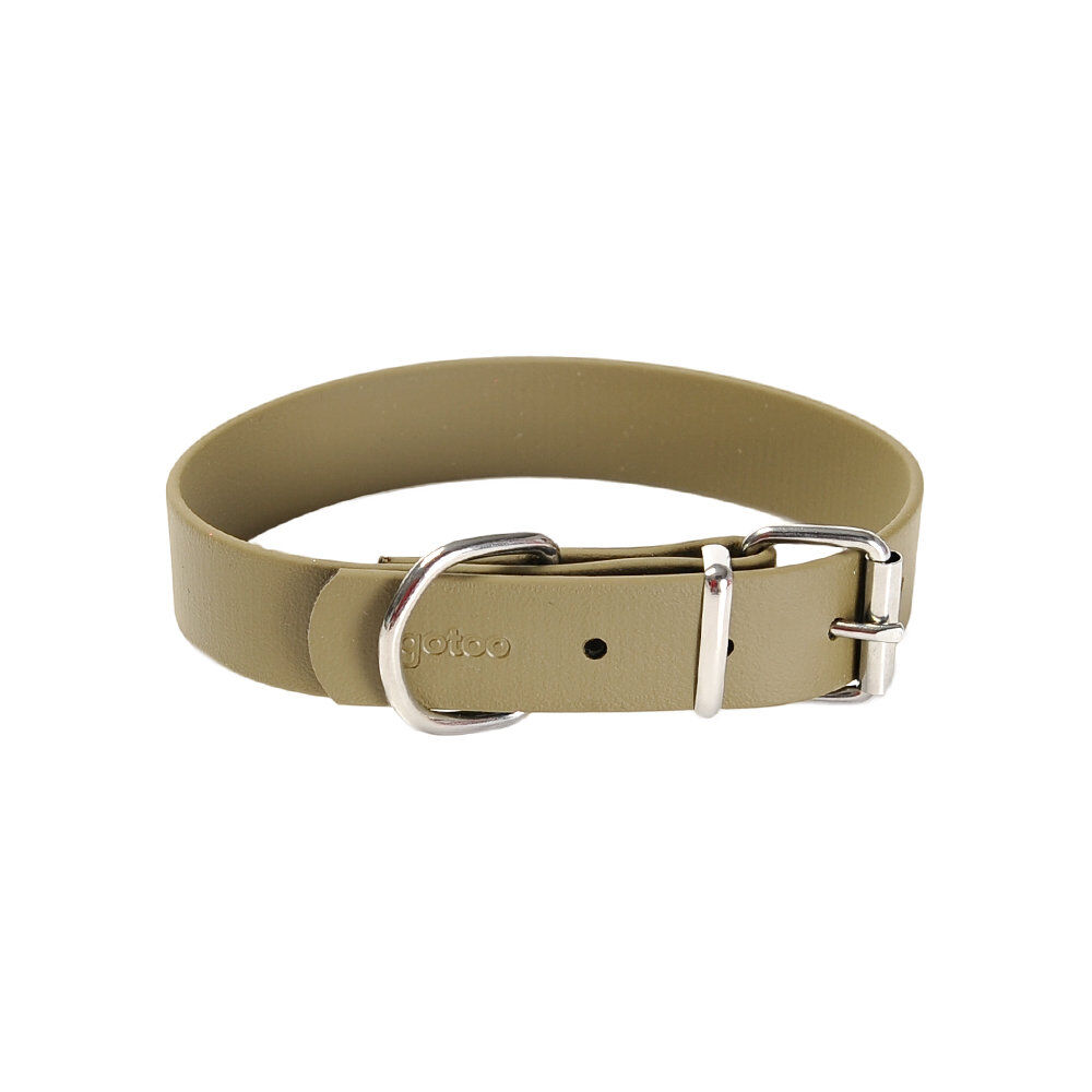 Gotoo - Collier Premium Biotane Olive pour Chien - M Image num&eacute;ro 1