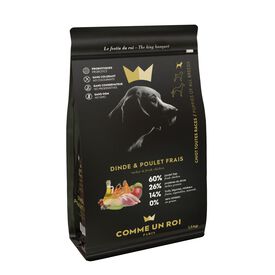 Comme Un Roi - Croquettes à la Dinde et Poulet Frais pour Chiot