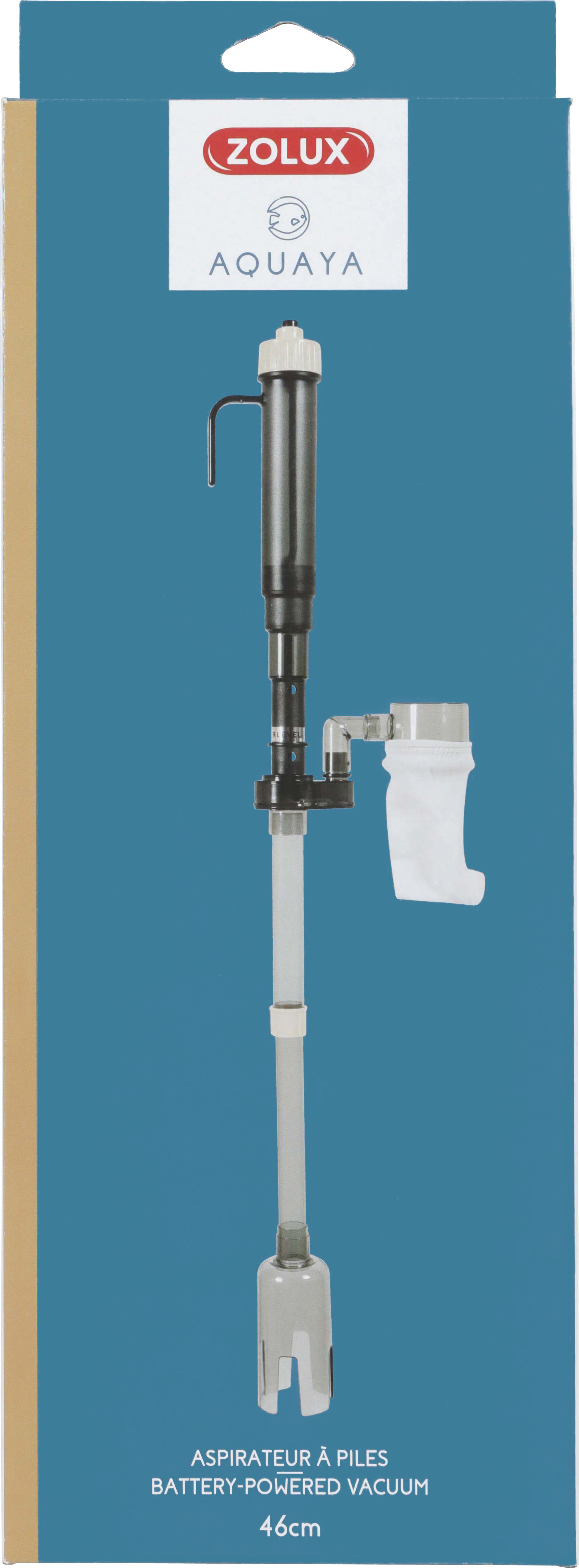 Zolux - Aspirateur &agrave; Piles T&eacute;lescopique Aquaya pour Aquarium - 46cm Image num&eacute;ro 1