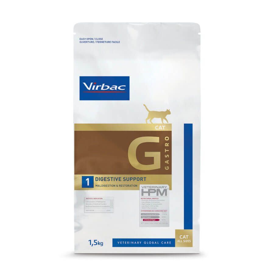 Virbac - Croquettes Veterinary HPM Gastro Digestive Support pour Chats - 1.5Kg Image num&eacute;ro 1